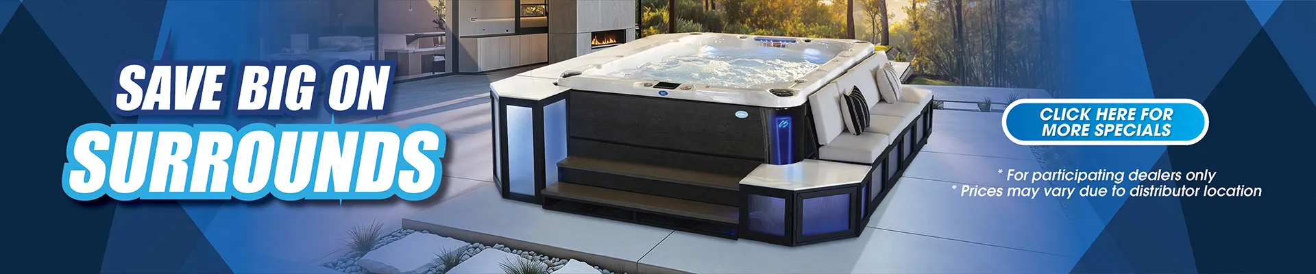 Calspas hot tub being used in a family setting - Fishers