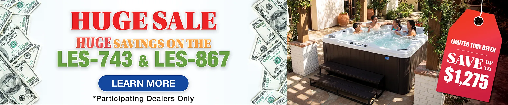 Calspas hot tub being used in a family setting - Fishers